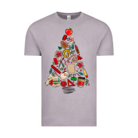 Teacher Christmas Tree Vintage Tee | Teevron