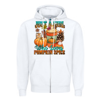 Just A Girl Who Loves Pumpkin Spice Zipper Hoodie | Teevron