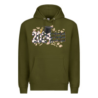 Army Green 2024 motivated educated graduated Premium Hoodie - CowGirlArtShop