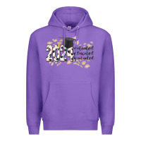 Purple 2024 motivated educated graduated Premium Hoodie - CowGirlArtShop