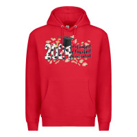 Red 2024 motivated educated graduated Premium Hoodie - CowGirlArtShop