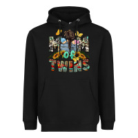 Black Mom of twins Mother's Day Heavyweight Hoodie - CowGirlArtShop