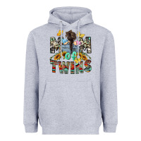 Heather Grey Mom of twins Mother's Day Heavyweight Hoodie - CowGirlArtShop