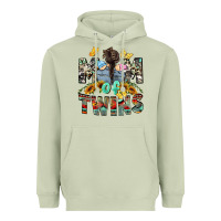 Matcha Mom of twins Mother's Day Heavyweight Hoodie - CowGirlArtShop