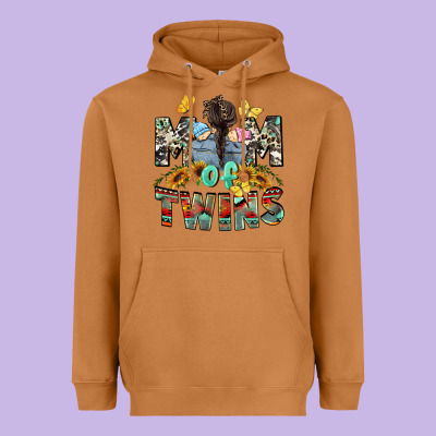 Mom Of Twins Mother's Day Heavyweight Hoodie Designed By Cowgirlartshop