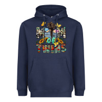 Navy Mom of twins Mother's Day Heavyweight Hoodie - CowGirlArtShop