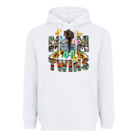 White Mom of twins Mother's Day Heavyweight Hoodie - CowGirlArtShop