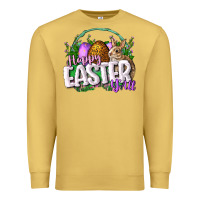 Antique Gold happy easHappy Easter y'all Easter Day Premium Sweatshirt - CowGirlArtShop