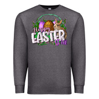 Charcoal Heather happy easHappy Easter y'all Easter Day Premium Sweatshirt - CowGirlArtShop