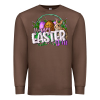 Chestnut happy easHappy Easter y'all Easter Day Premium Sweatshirt - CowGirlArtShop