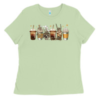 Matcha skeleton coffee cups Ladies Tee - Jasminsmagicworld