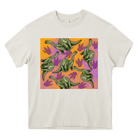 Cream dinosaur brontosaurus Heavy Core Tee - Artiststas