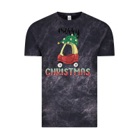 Cloud Black merry christmas kids car Vintage Tee - MaliasSmallBusiness