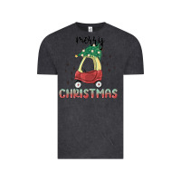 Vintage Black merry christmas kids car Vintage Tee - MaliasSmallBusiness