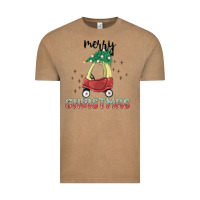 Vintage Coffee merry christmas kids car Vintage Tee - MaliasSmallBusiness