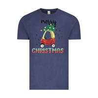 Vintage Denim merry christmas kids car Vintage Tee - MaliasSmallBusiness