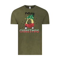 Vintage Olive merry christmas kids car Vintage Tee - MaliasSmallBusiness