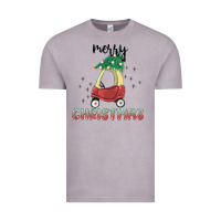 Vintage Zinc merry christmas kids car Vintage Tee - MaliasSmallBusiness