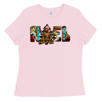 Bubblegum Pink noel Ladies Tee - JahusDesignShop