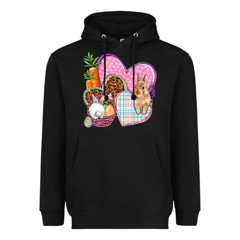Easter Hearts Easter Day Heavyweight Hoodie by HowdyJamesFarm | Teevron