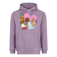 Lavender Easter hearts Easter Day Heavyweight Hoodie - HowdyJamesFarm