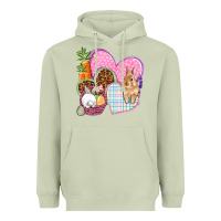 Matcha Easter hearts Easter Day Heavyweight Hoodie - HowdyJamesFarm