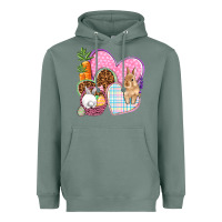 Sage Easter hearts Easter Day Heavyweight Hoodie - HowdyJamesFarm