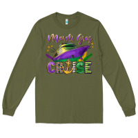 Army Green mardi gras cruise celebration Long Sleeve Tee - LillyAllenDesigns