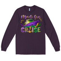 Plum mardi gras cruise celebration Long Sleeve Tee - LillyAllenDesigns