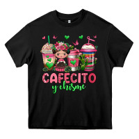 Black cafecito y chisme coffee cups Heavy Core Tee - Jasminsmagicworld