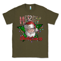 Army Green festive santa claus greeting Classic Tee - CowhideDigitalArt
