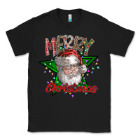 Black festive santa claus greeting Classic Tee - CowhideDigitalArt