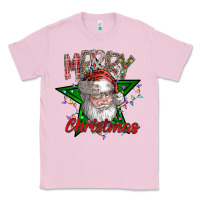 Bubblegum Pink festive santa claus greeting Classic Tee - CowhideDigitalArt