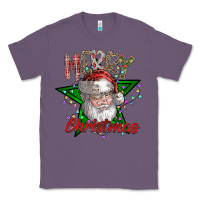 Lavender festive santa claus greeting Classic Tee - CowhideDigitalArt