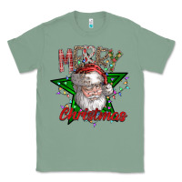 Sage festive santa claus greeting Classic Tee - CowhideDigitalArt