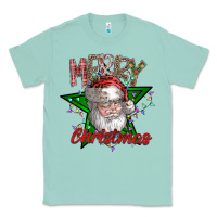 Seafoam festive santa claus greeting Classic Tee - CowhideDigitalArt