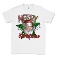 White festive santa claus greeting Classic Tee - CowhideDigitalArt