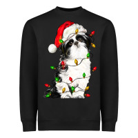 Christmas Shih Tzu Dog Heavyweight Sweatshirt | Teevron