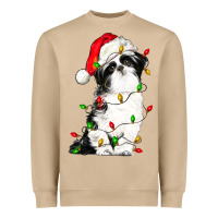 Mushroom christmas shih tzu dog Heavyweight Sweatshirt - LillyAllenDesigns