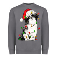 Storm christmas shih tzu dog Heavyweight Sweatshirt - LillyAllenDesigns