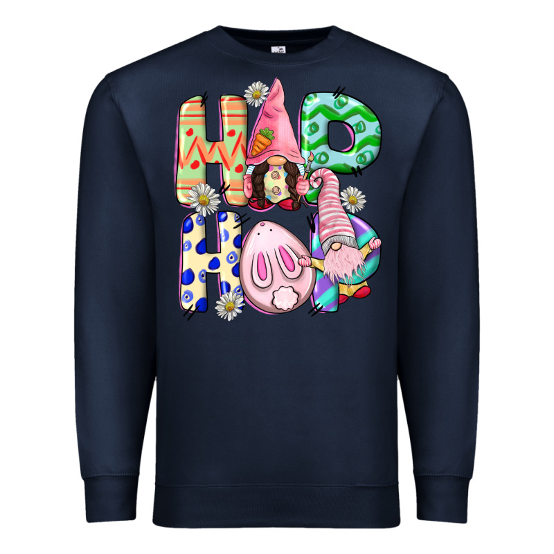 Hop Hop Easter Gnomies Easter Day Premium Sweatshirt by CowGirlArtShop | Teevron