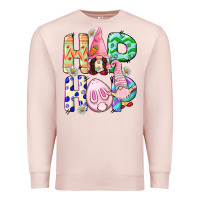 Pale Pink Hop hop Easter gnomies Easter Day Premium Sweatshirt - CowGirlArtShop