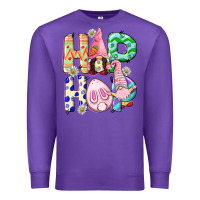 Purple Hop hop Easter gnomies Easter Day Premium Sweatshirt - CowGirlArtShop