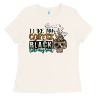 Bone i like my coffee black like my soul Ladies Tee - Jasminsmagicworld