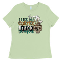 I Like My Coffee Black Like My Soul Ladies Tee | Teevron