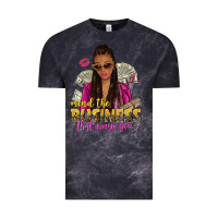 Cloud Black mind the business that pays you afro woman Vintage Tee - NancyCooperArtShop