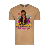 Vintage Camel mind the business that pays you afro woman Vintage Tee - NancyCooperArtShop