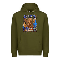 Army Green oh my stars Premium Hoodie - CowGirlArtShop