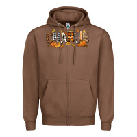 Chestnut Personalized Fall Autumn Zipper Hoodie - NancyCooperArtShop