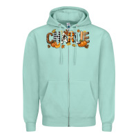 Seafoam Personalized Fall Autumn Zipper Hoodie - NancyCooperArtShop